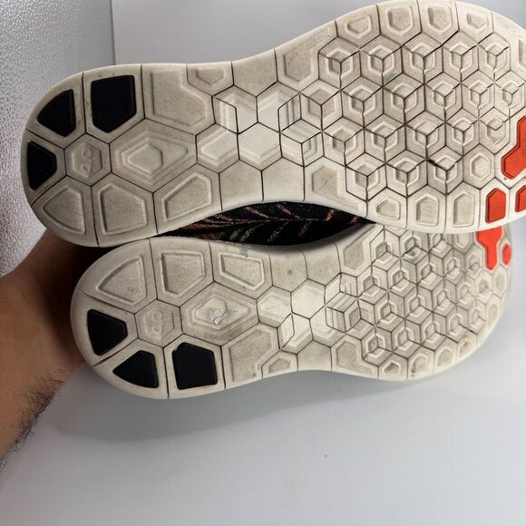 Nike Free 4.0 Flyknit Barefoot Shoes Mens Size 12 Running Multicolor 717075-011 - Picture 9 of 11